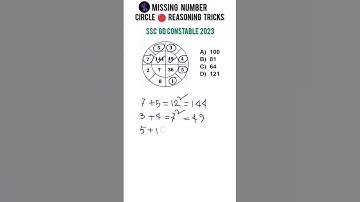 missing number # ssc gd exam 2023 reasoning tricks # short youtube mathscan.