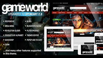 OpenCart Game Theme - GameWorld | Themeforest Website Templates and Themes