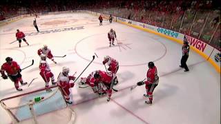 Jimmy Howard tracking the puck and making the big save May 29 2013 HD Game 7