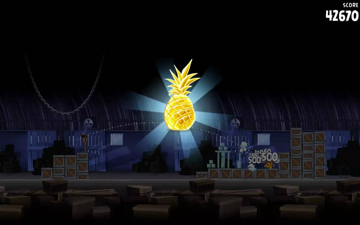 Angry Birds Rio - Golden Egg : Golden Fruit Trophies Pineapple