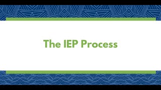 The IEP Process