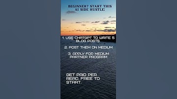 Beginner? Start this AI side hustle