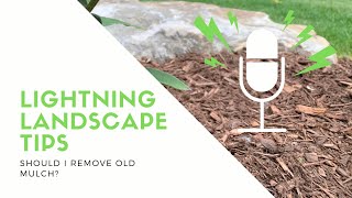 Should I remove old mulch?