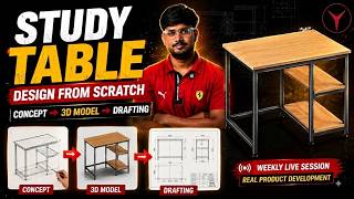 Study Table Design from Scratch | Concept to 3D Model & Drafting | FAAS Inner Circle