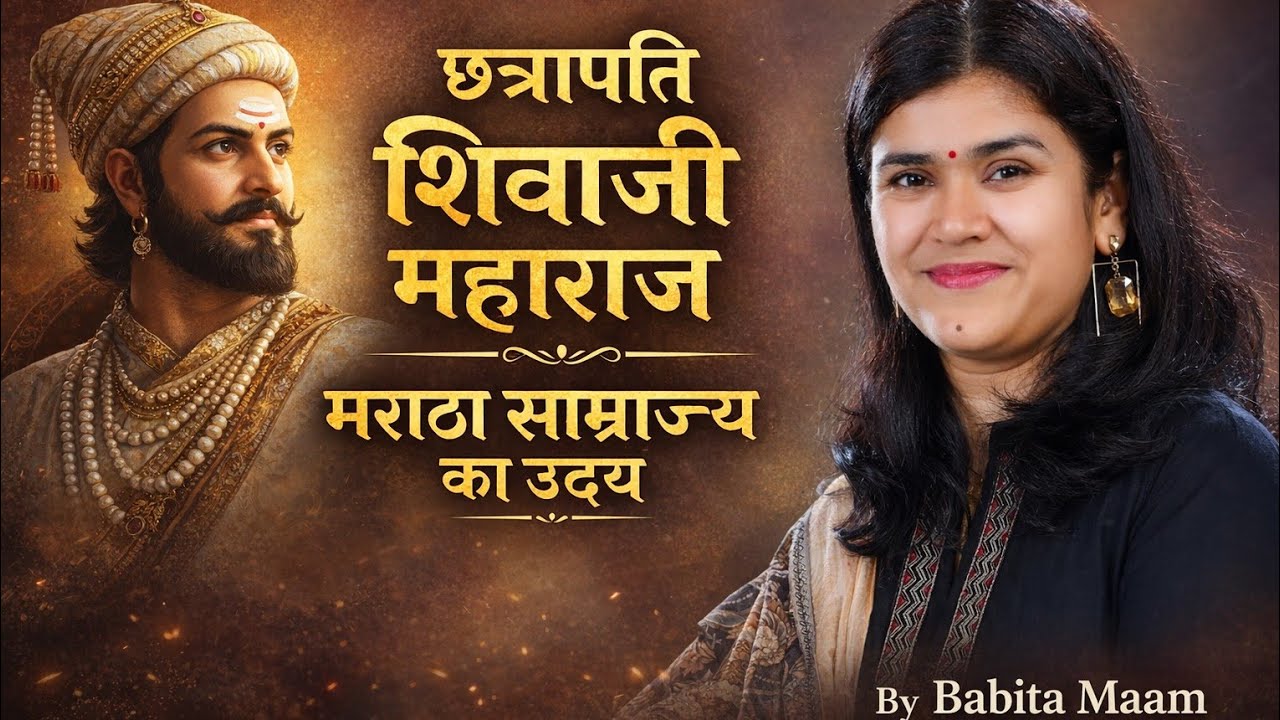 छत्रपति शिवाजी जी महाराज(मराठा साम्राज्य) Full Class By Babita Maam ♥️ #babitamaam #medievalhistory