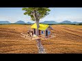 Build the most beautiful tree house villa under the hot of dry season