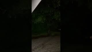 Dramatic Storm and Lightning Precede a Tornado as Siren Blows