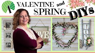 EASY Dollar Tree VALENTINE & SPRING DIYs - Neutral Romantic Home Decor