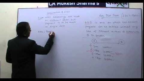 CA IPCC - Average Due Date