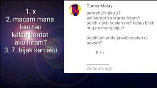 Answer time | jahat la Gamer Malay and Gamer RED