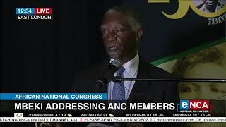 Thabo Mbeki addresses Eastern Cape ANC PEC