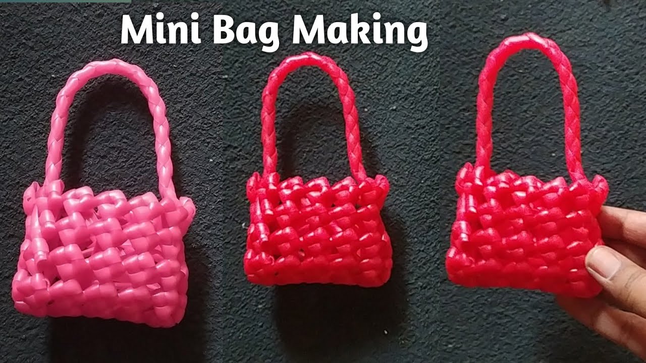 Plastic Wire Basket Making / Mini Wire Bag Making At Home