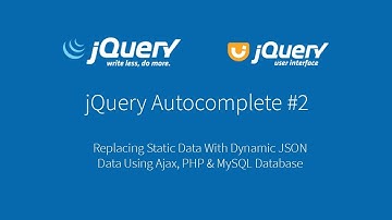 jQuery Autocomplete With Dynamic JSON Data from PHP, Ajax and MySQL Database #2