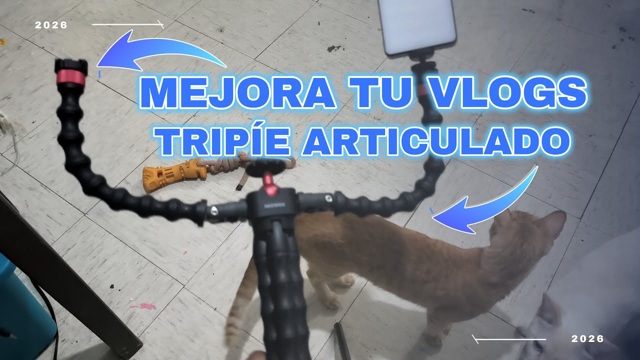 Tripie articulado para mejorar tus vlogs - Baktun 4.0