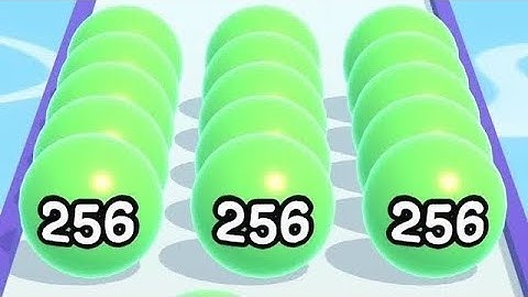 22 Ball Run 2048- All Levels Gameplay walkthrough Android, iOS (Multiple Levels)