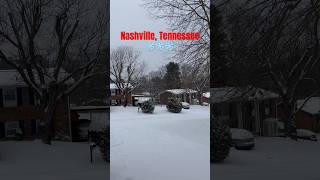 Tormenta de nieva en Nashville, Tennessee #snowstorm #Nieve #nashville #tormenta #frio #snowman #fyp