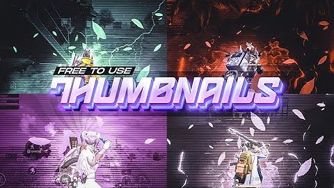 Free To Use PUBG/BGMI Thumbnail Without Text Pack 10+ Thumbnails In The Pack || No Password ✨✨