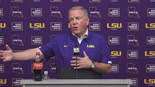 LSU Brian Kelly post Tigers Pro Day press conference