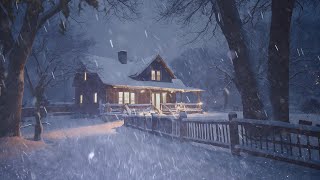 Mighty Snowstorm & Heavy Blizzard Sounds for Sleeping | Frosty Mountain Wind Sounds & Snow Ambience