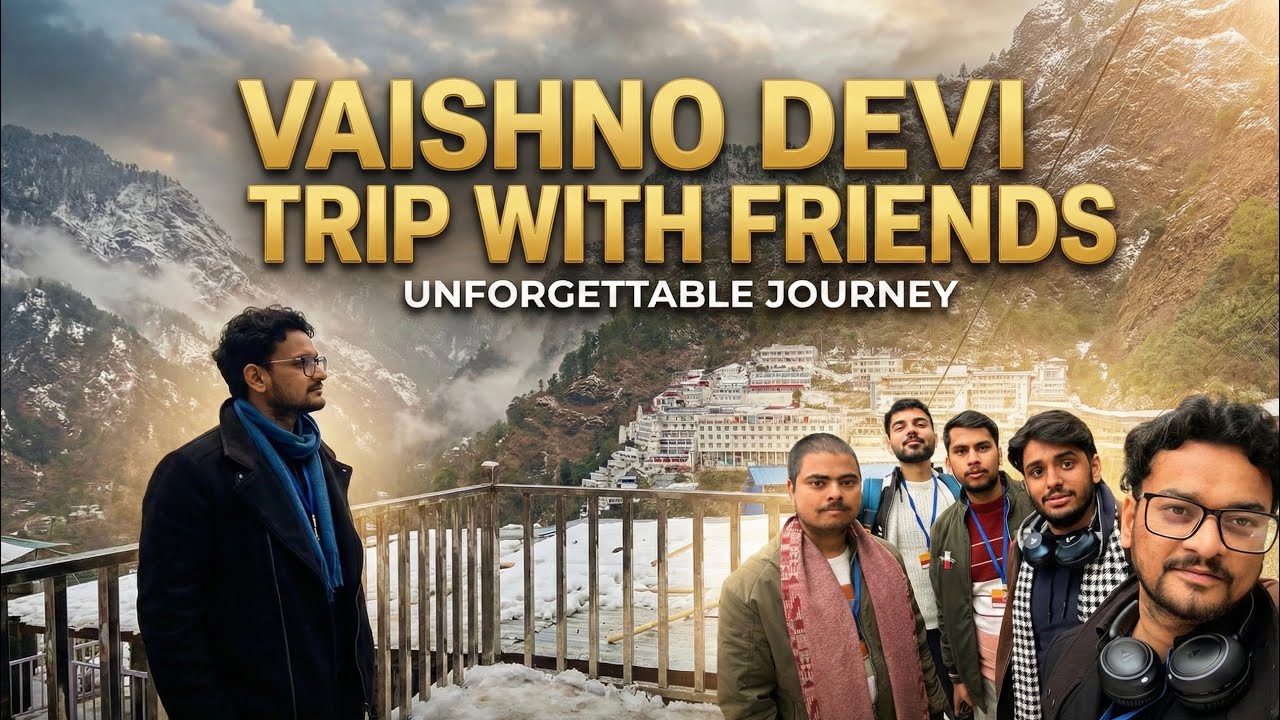 GWALIOR TO VAISHNO DEVI: 🏔️5 pagle dost aur ek shandaar safar! Jai Mata Di. ❤️#vaishnodeviyatra 