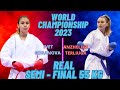 Scandal anzhelika terliuga  ivet goranova semifinal world championship 2023 budapest kumite 55