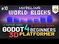 Godot 4 3D Platformer Lesson #10: Modeling World Blocks!