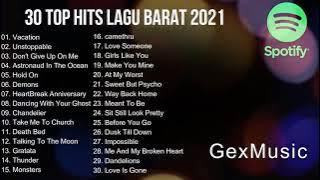 30 Top Hits Lagu Barat 2021 Spotify playlist