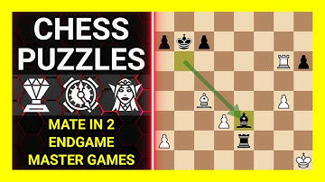 Chess Puzzles to Practice. Themes: Mate in 2, Endgame, Master games. Learn Chess