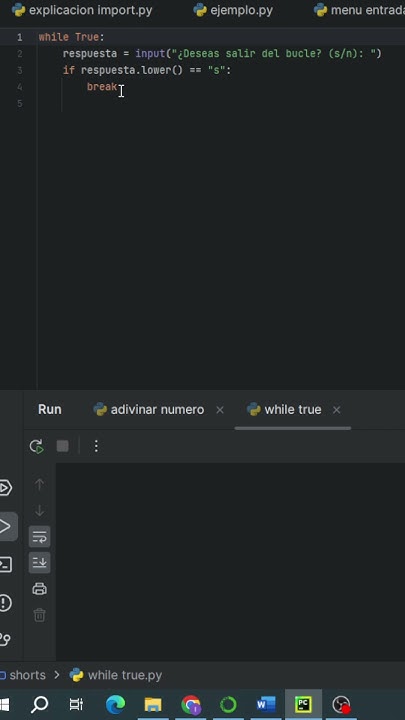 ¿Cómo Controlar y Salir de un Bucle While True en Python Usando la ...