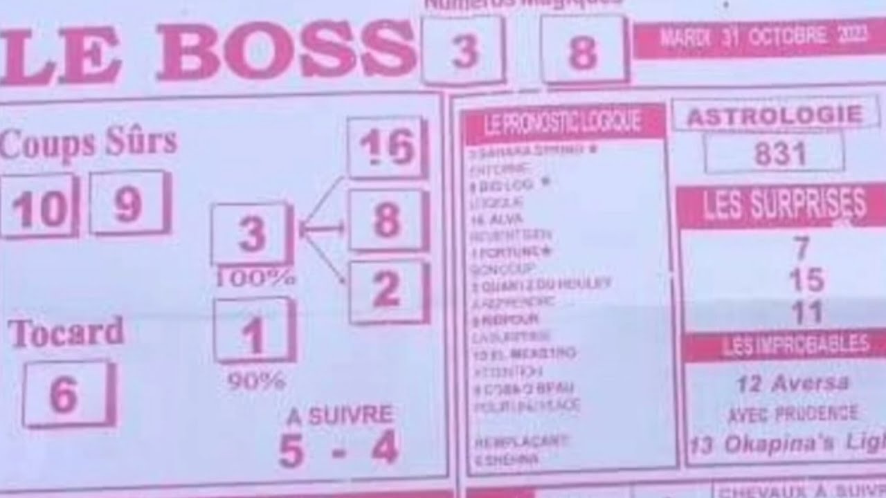 LE BOSS QUINTE 31 10 2023 A CHANTILLY R1C1 13H50 Prix De La Chambre De le-boss-quinte-31-10-2023-a-chantilly-r1c1-13h50-prix-de-la-chambre-de