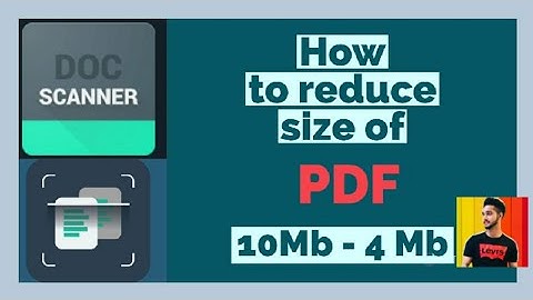 How to create PDF for OBE  ! DOC Scanner