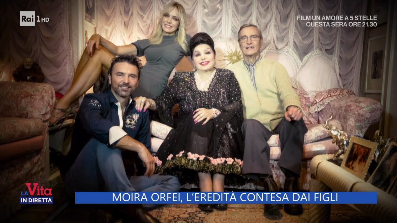 Moira Orfei, l'eredità contesa dai figli - La Vita in diretta 16/06/2025