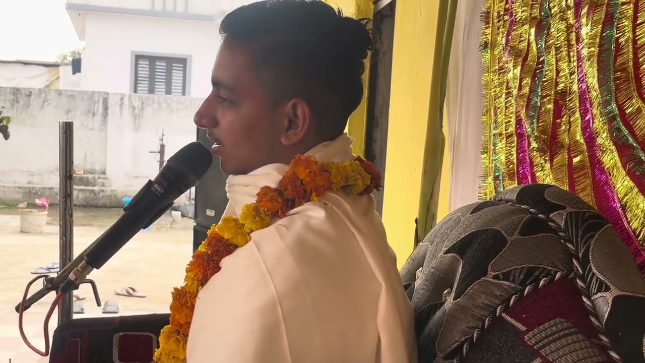 Bagwat katha vlog 3 !! Radhe krishna Mandir 🛕!! Manchak 