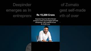 Deepinder Goyal has networth of Rs 15,200 Crore.