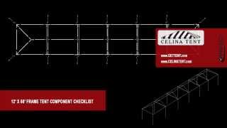 12' x 60' Frame Tent Component Checklist