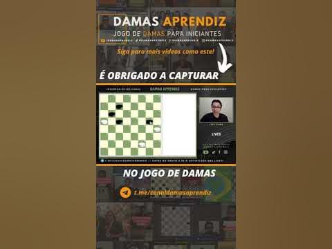 É OBRIGADO A CAPTURAR NO JOGO DE DAMAS! - 1min #damasaprendiz