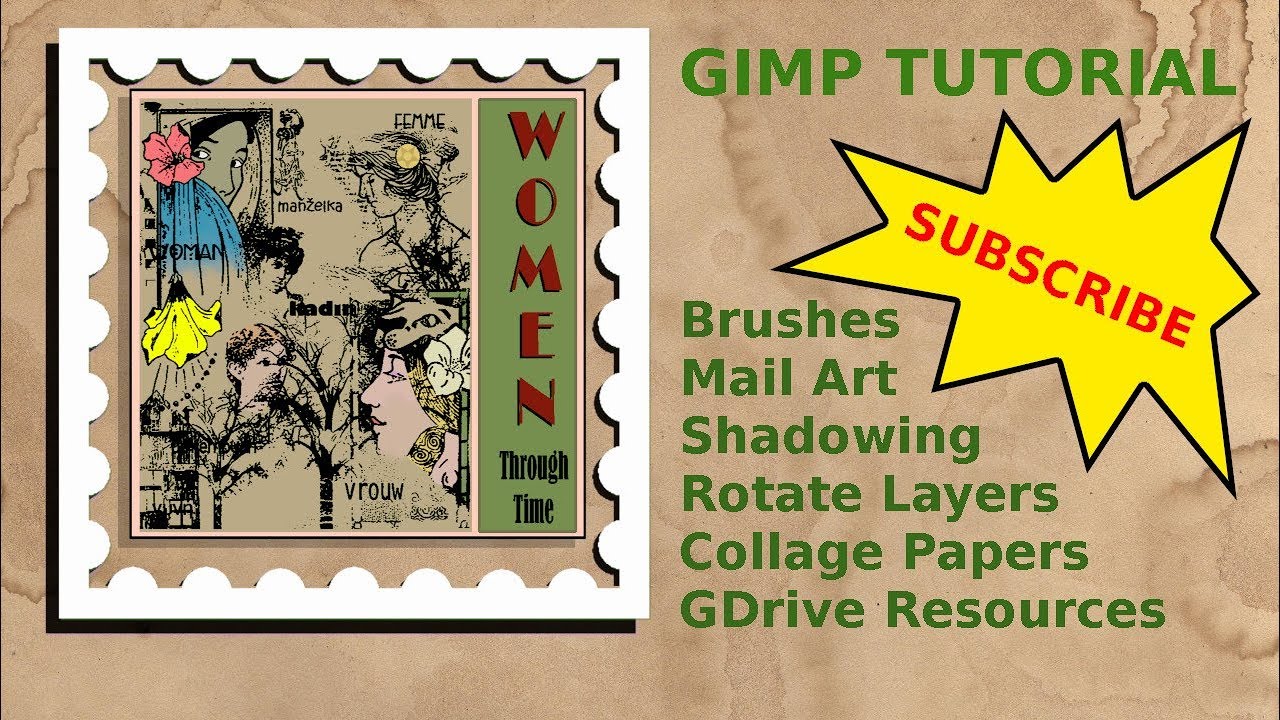 Gimp Tutorial Remove White Lines In Pdf Files Create Collage Papers YouTube