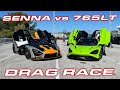 SENNA vs 765LT & SVJ  * McLaren 765LT vs Senna 1/4 Mile DRAG RACE