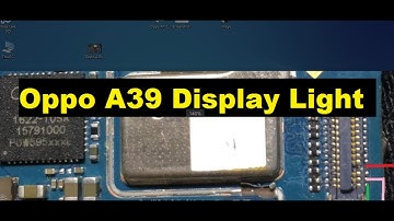 How to Fix Oppo A39 Display light Problem Solution Jumper Ways By GSM Free Equipment