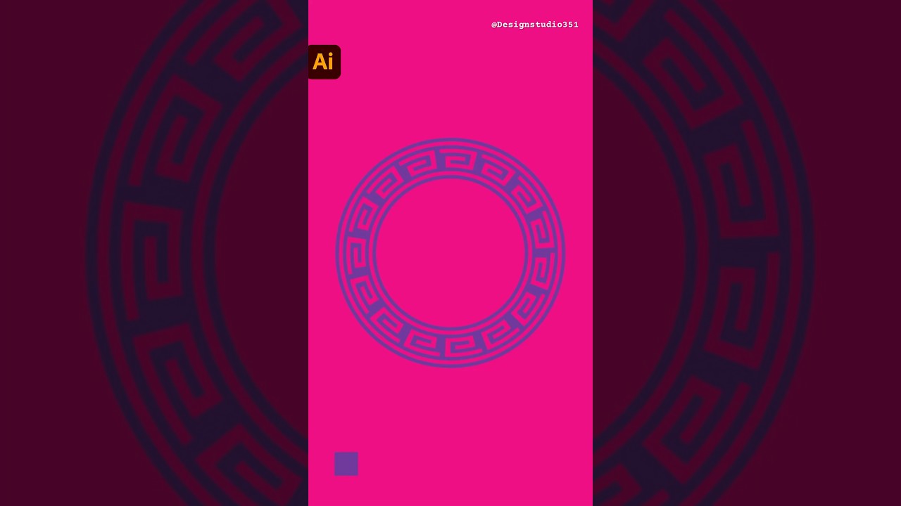 Versace logo in Adobe Illustrator tutorial 