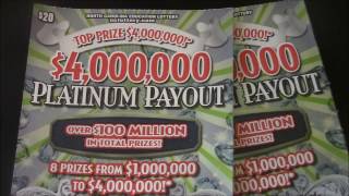 $4 MILLI0N  PLATINUM PAYOUT NC EDUCATION LOTTERY