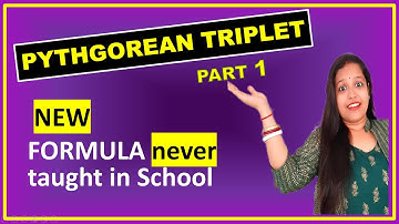 This Pythagorean triples formula you have never learnt earlier Pythagorean triplets Pythagoras theor