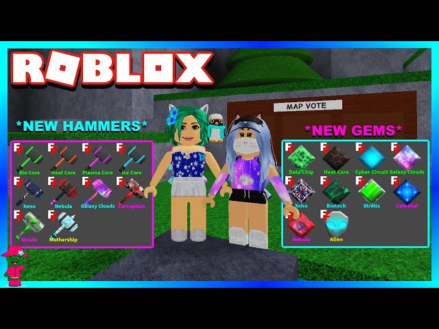 UNBOXING EVERY NEW HAMMER AND GEM IN FLEE THE FACILITY UPDATE