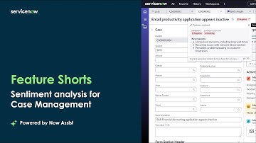 Feature Shorts: Sentiment Analysis on Case Management