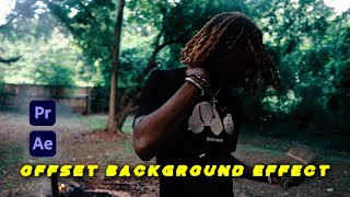OFFSET (Moving) Background Effect [Premiere Pro] [After Effects] #EditingTutorial