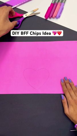 DIY BFF Chips bag Idea 💖😍 #shorts #craft #diy #tutorial #crafts #gift #artist #creative #art