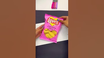 DIY BFF Chips bag Idea 💖😍 #shorts #craft #diy #tutorial #crafts #gift #artist #creative #art