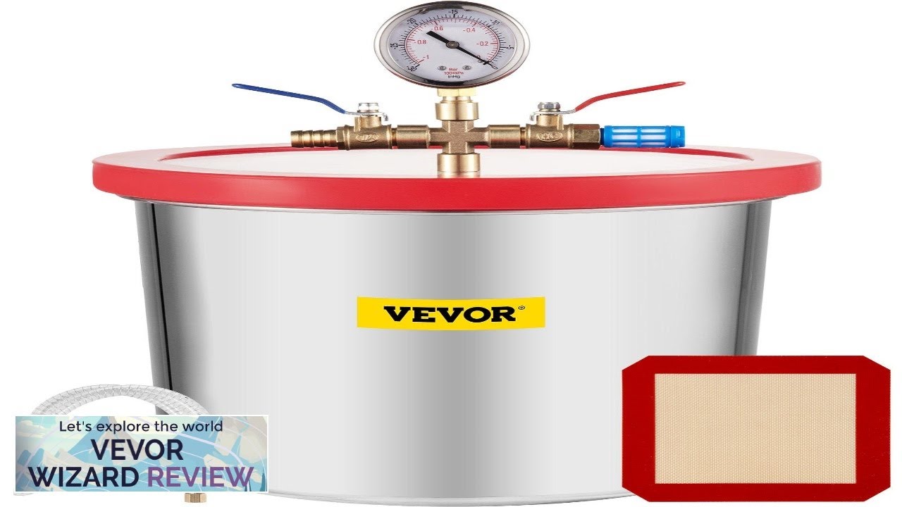 VEVOR 2 Gallon Vacuum Chamber kit Stainless Steel Degassing Chamber 7.5L Vacuum Review