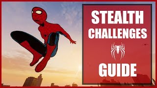 Spider-Man (PS4) - All Stealth Challenges Gold Ultimate Guide (Only 1 Long Combo)