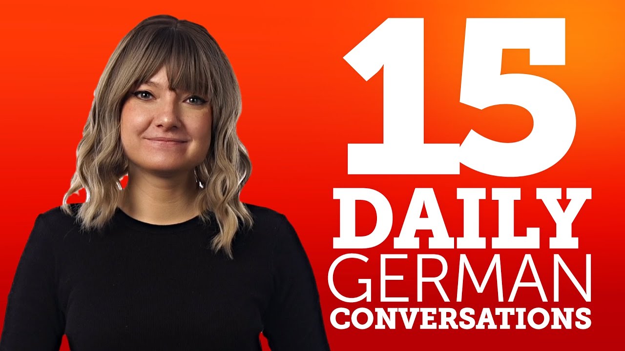15 Daily German Conversations - Learn Basic German Phrases - YouTube